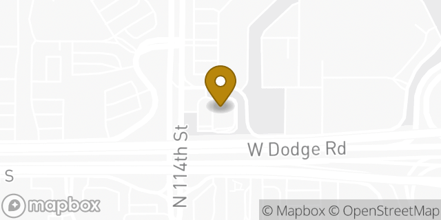 Map showing the location of McDonald's in Omaha, NE 68154