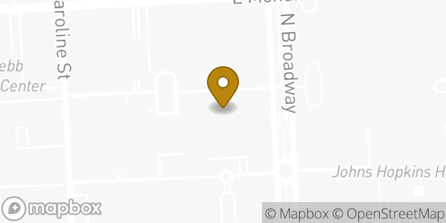 Map showing the location of Johns Hopkins Pediatric Orthopaedics in Baltimore, MD 21287