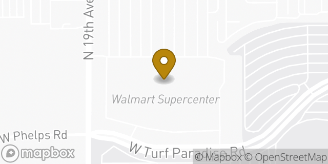 Map showing the location of Walmart in Phoenix, AZ