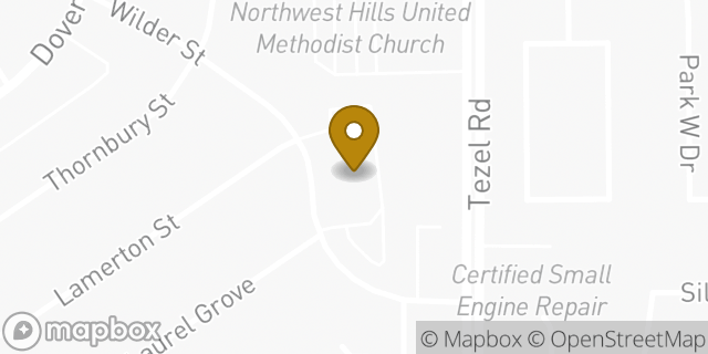 Map showing the location of The Church of Jesus Christ of Latter-day Saints in San Antonio, TX 78250