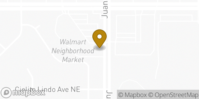 Map showing the location of Baskin-Robbins in Albuquerque, NM 87111