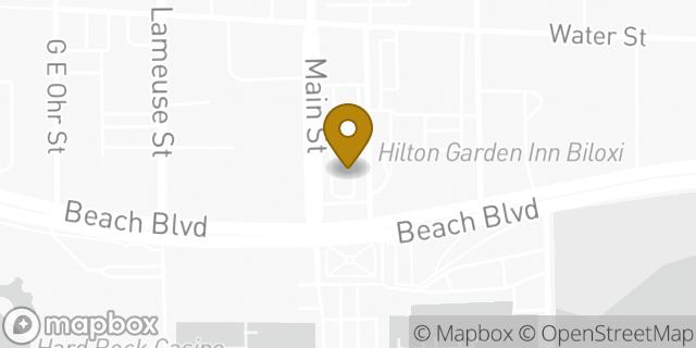 Map showing the location of McDonald's in Biloxi, MS 39530