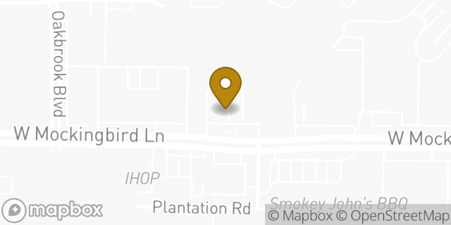 Map showing the location of McDonald's in Dallas, TX 75235