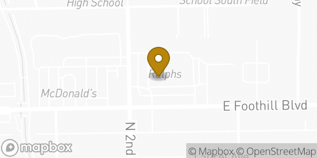 Map showing the location of Starbucks Coffee Company in Arcadia, CA 91006