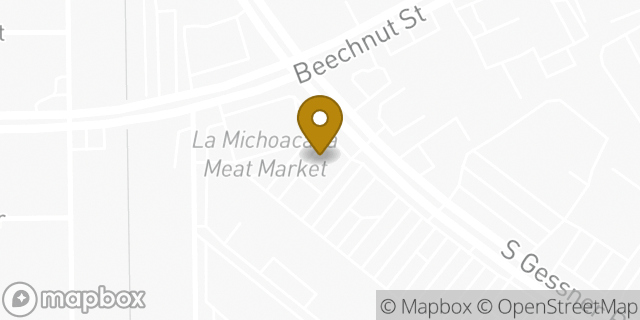 Map showing the location of McDonald's in Houston, TX 77036