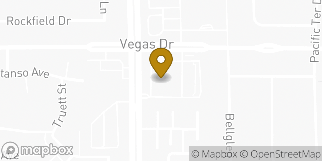 Map showing the location of AutoZone in Las Vegas, NV 89128