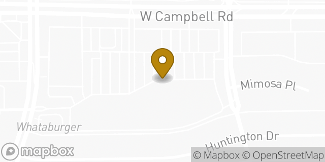 Map showing the location of HomeGoods in Richardson, TX 75080