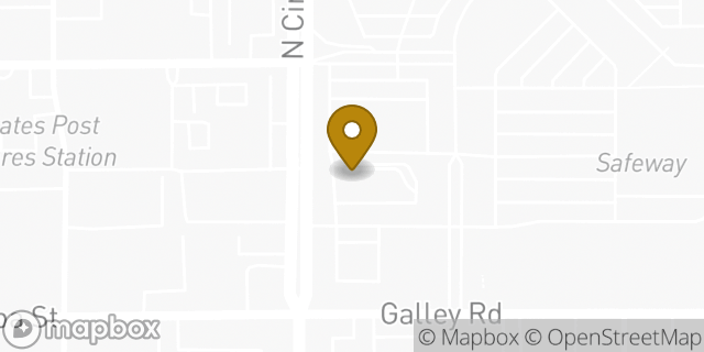 Map showing the location of McDonald's in Colorado Springs, CO 80909
