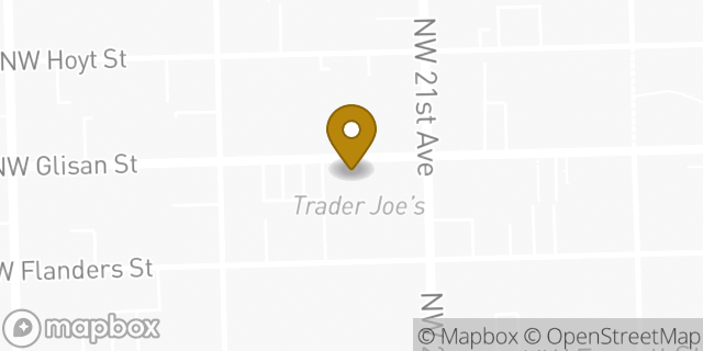Map showing the location of Trader Joe's in Portland, OR 97210