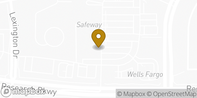 Map showing the location of Subway in Colorado Springs, CO 80920