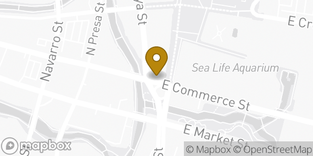 Map showing the location of McDonald's in San Antonio, TX 78205