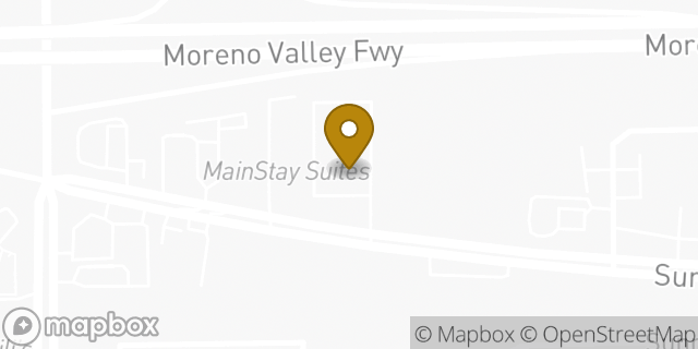 Map showing the location of Chuck E. Cheese in Moreno Valley, CA 92553