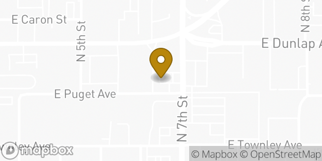 Map showing the location of Subway in Phoenix, AZ 85020