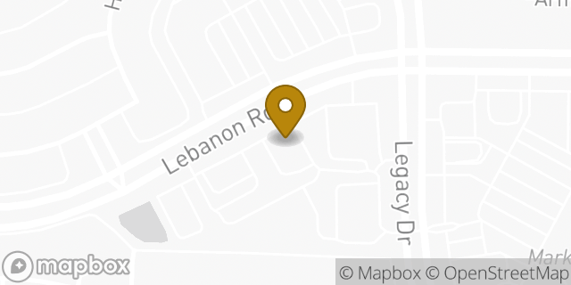 Map showing the location of Chase Bank in Frisco, TX 75034