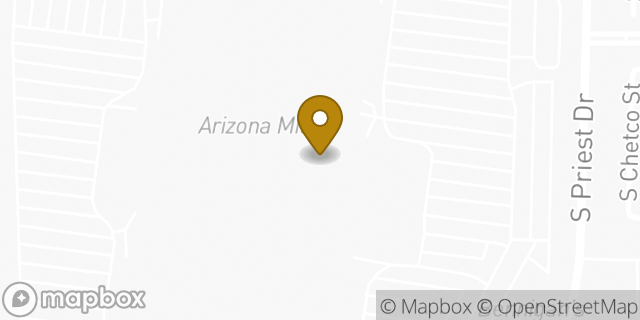 Map showing the location of Oakley Vault in Tempe, AZ 85282