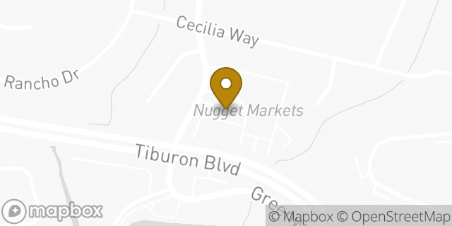 Map showing the location of The UPS Store in Tiburon, CA 94920