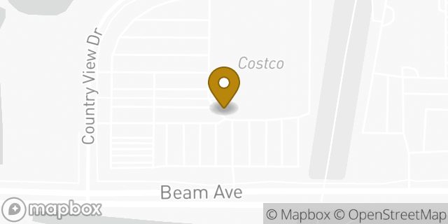 Map showing the location of Costco in Maplewood, MN 55109