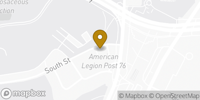 Map showing the location of American Legion Post 76 in Jamaica Plain, MA 02130