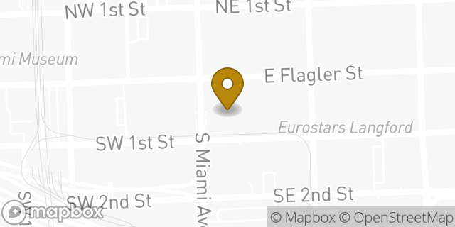 Map showing the location of Sunglass Hut in Miami, FL 33131