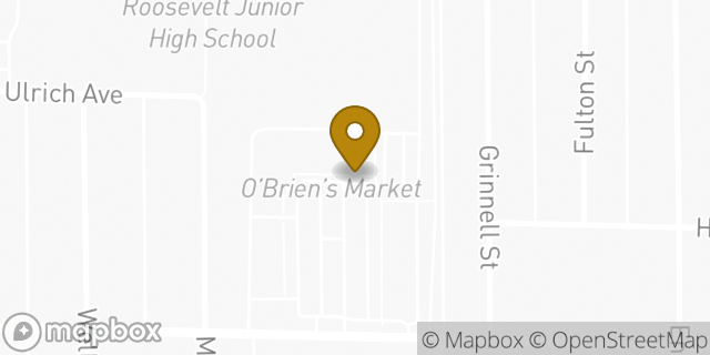 Map showing the location of Amazon Locker - Straw in Modesto, CA 95350