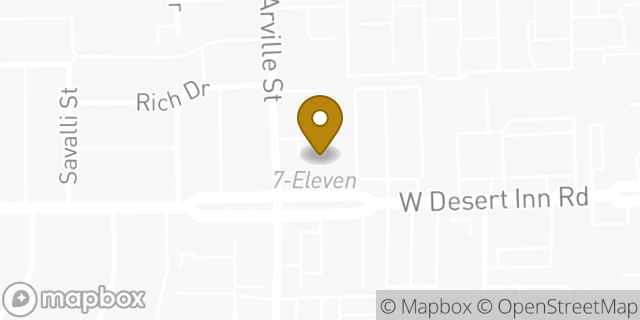 Map showing the location of 7-Eleven in Las Vegas, NV 89102