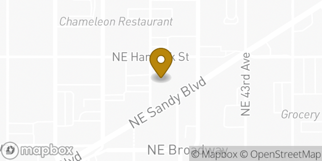 Map showing the location of Planet Fitness in Portland, OR 97212