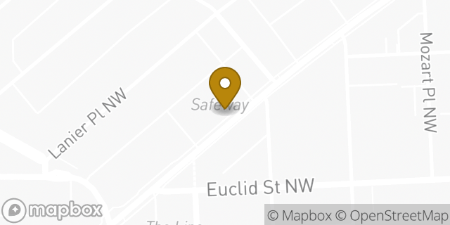 Map showing the location of Safeway in Washington, DC 20009