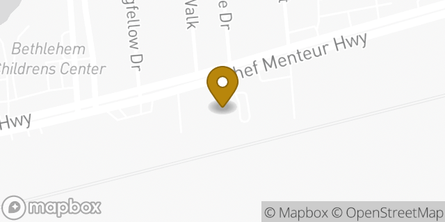 Map showing the location of AutoZone in New Orleans, LA 70127