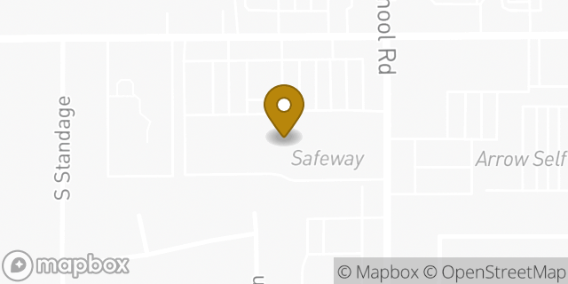 Map showing the location of Safeway in Mesa, AZ 85202