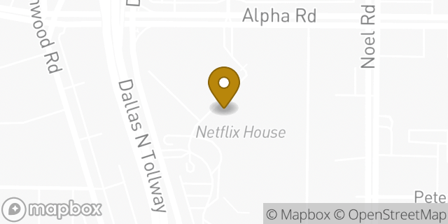 Map showing the location of Foot Locker in Dallas, TX 75240