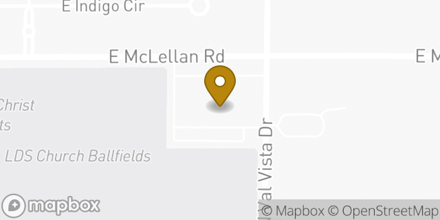 Map showing the location of The Church of Jesus Christ of Latter-day Saints in Mesa, AZ 85213
