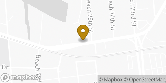 Map showing the location of Penske Truck Rental in Arverne, NY 11692