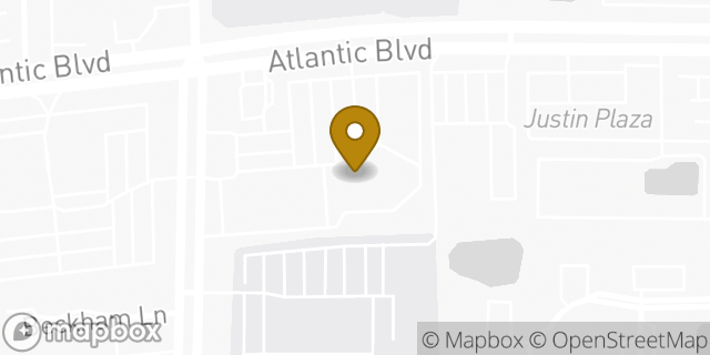Map showing the location of Papa Johns Pizza in Jacksonville, FL 32225