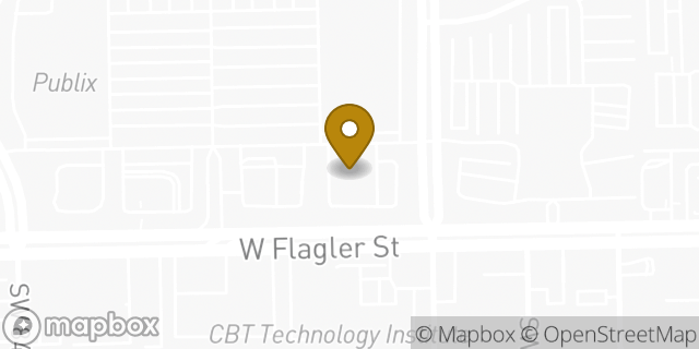 Map showing the location of Olive Garden Italian Restaurant in Miami, FL 33144