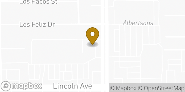 Map showing the location of Chase Bank in Buena Park, CA 90620