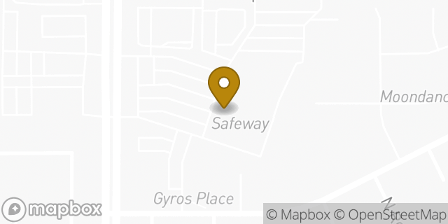 Map showing the location of Safeway in Mesa, AZ 85205