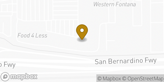 Map showing the location of Chuck E. Cheese in Fontana, CA 92335