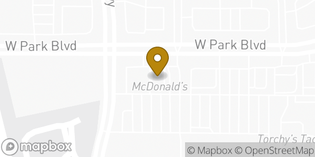 Map showing the location of McDonald's in Plano, TX 75093