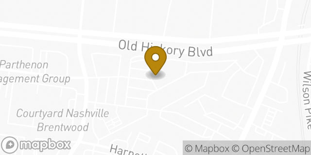 Map showing the location of Dunkin' in Brentwood, TN 37027