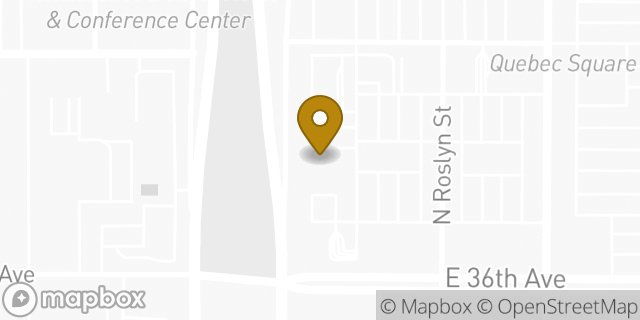 Map showing the location of Panera Bread in Denver, CO 80207