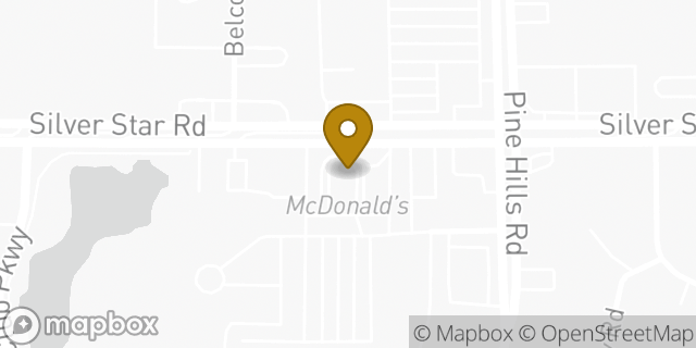 Map showing the location of McDonald's in Orlando, FL 32808