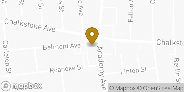 Map showing the location of Dunkin' in Providence, RI 02908