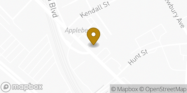 Map showing the location of Panera Bread in Quincy, MA 02171