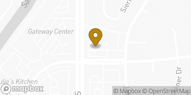 Map showing the location of Subway in Colorado Springs, CO 80916