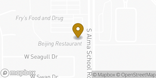 Map showing the location of The UPS Store in Chandler, AZ 85286