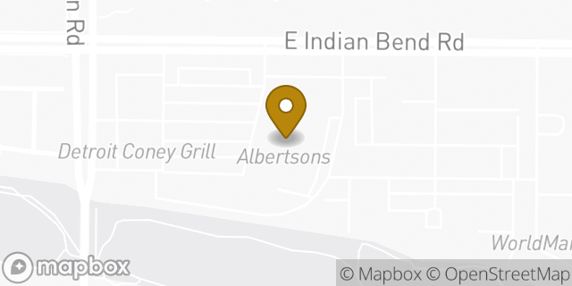 Map showing the location of Starbucks in Scottsdale, AZ 85250