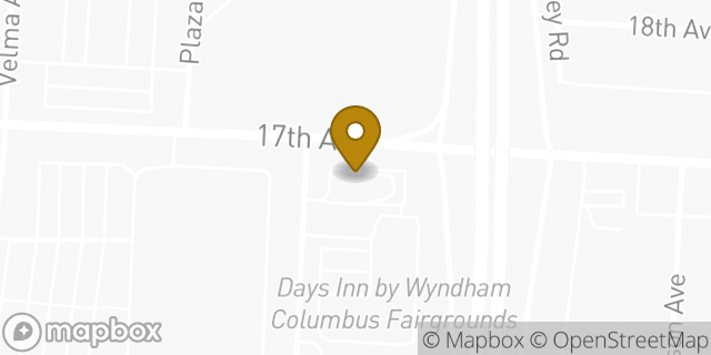 Map showing the location of McDonald's in Columbus, OH 43211