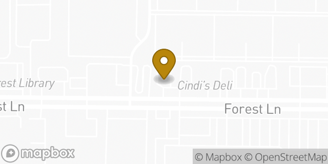 Map showing the location of Sonic Drive In in Dallas, TX 75234