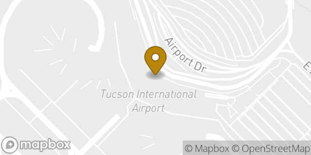 Map showing the location of Dunkin' in Tucson, AZ 85756