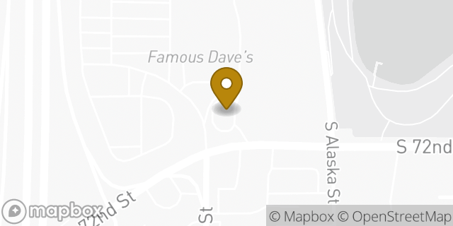 Map showing the location of Starbucks in Tacoma, WA 98408